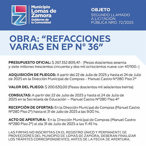 Licitaciones Sin datos  